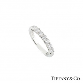 Tiffany & Co Diamond Half Eternity Ring in Platinum 0.60ct